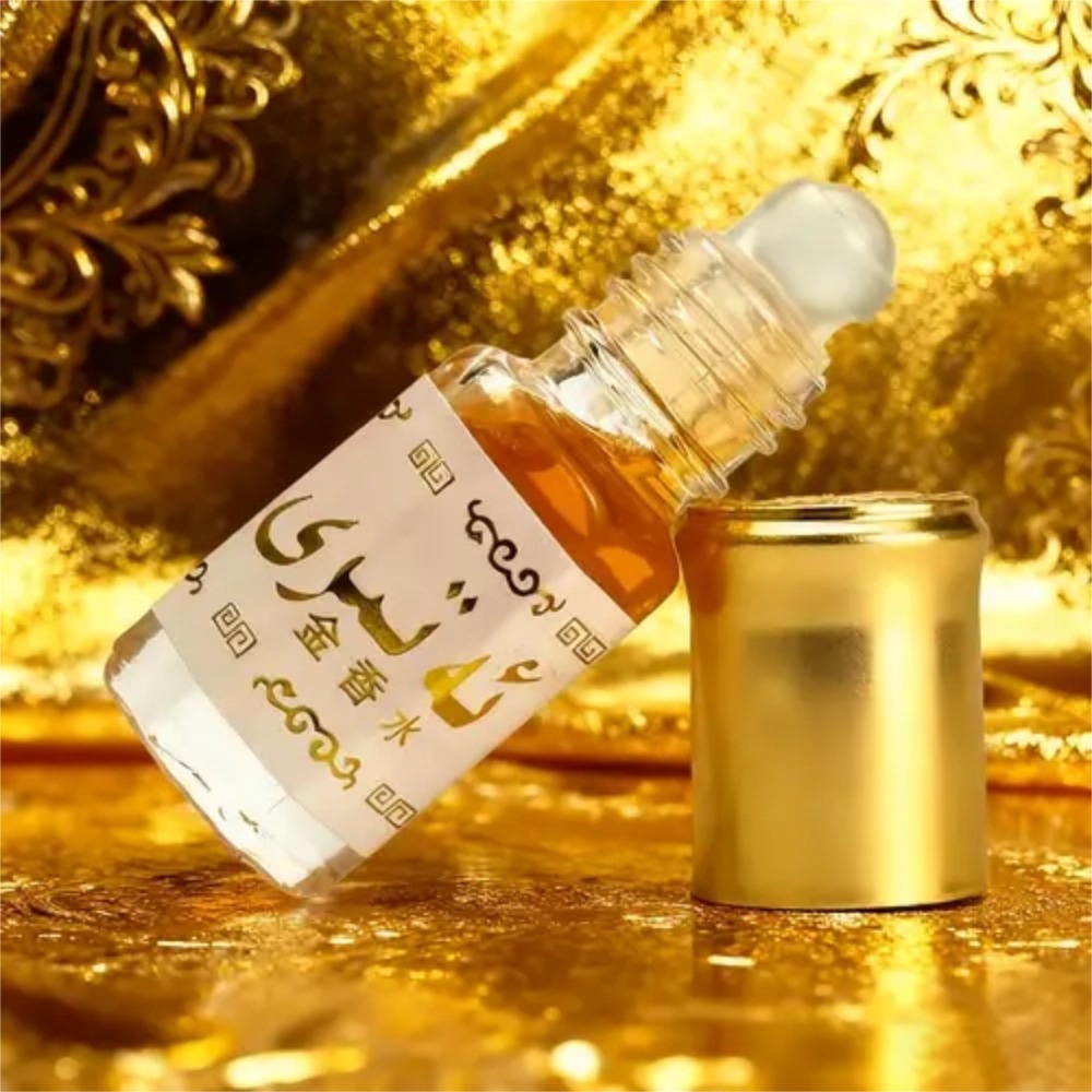 Attar Oil Roll On - عطر عربي ذهبي مركز على شكل