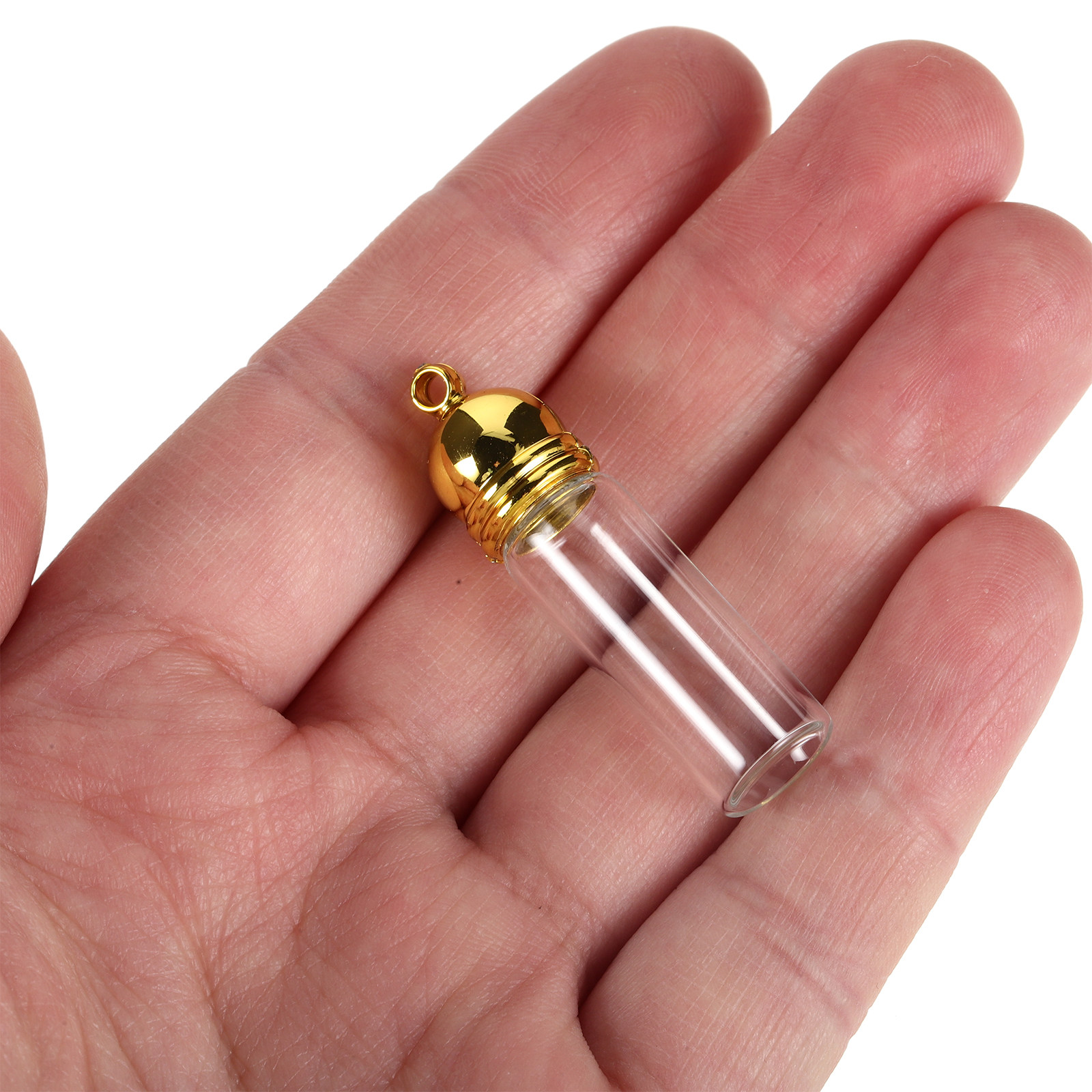 Perfume Refill Bottle - 12 قطعة من قلادات الزجاجات الصغيرة،