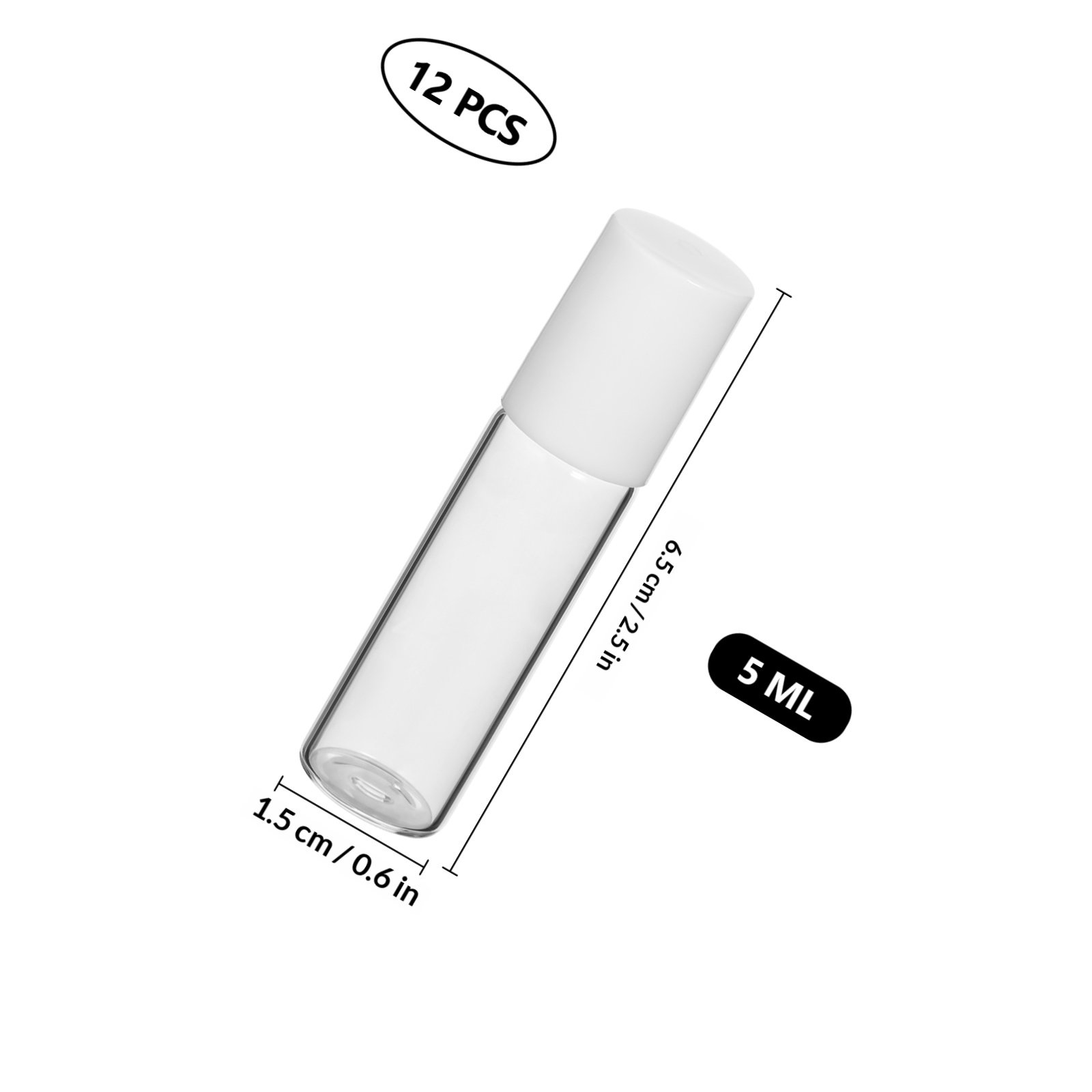 12 قطعة زجاجات رول أون زجاجية  - مراجعة Perfume Refill Bottle وسعره