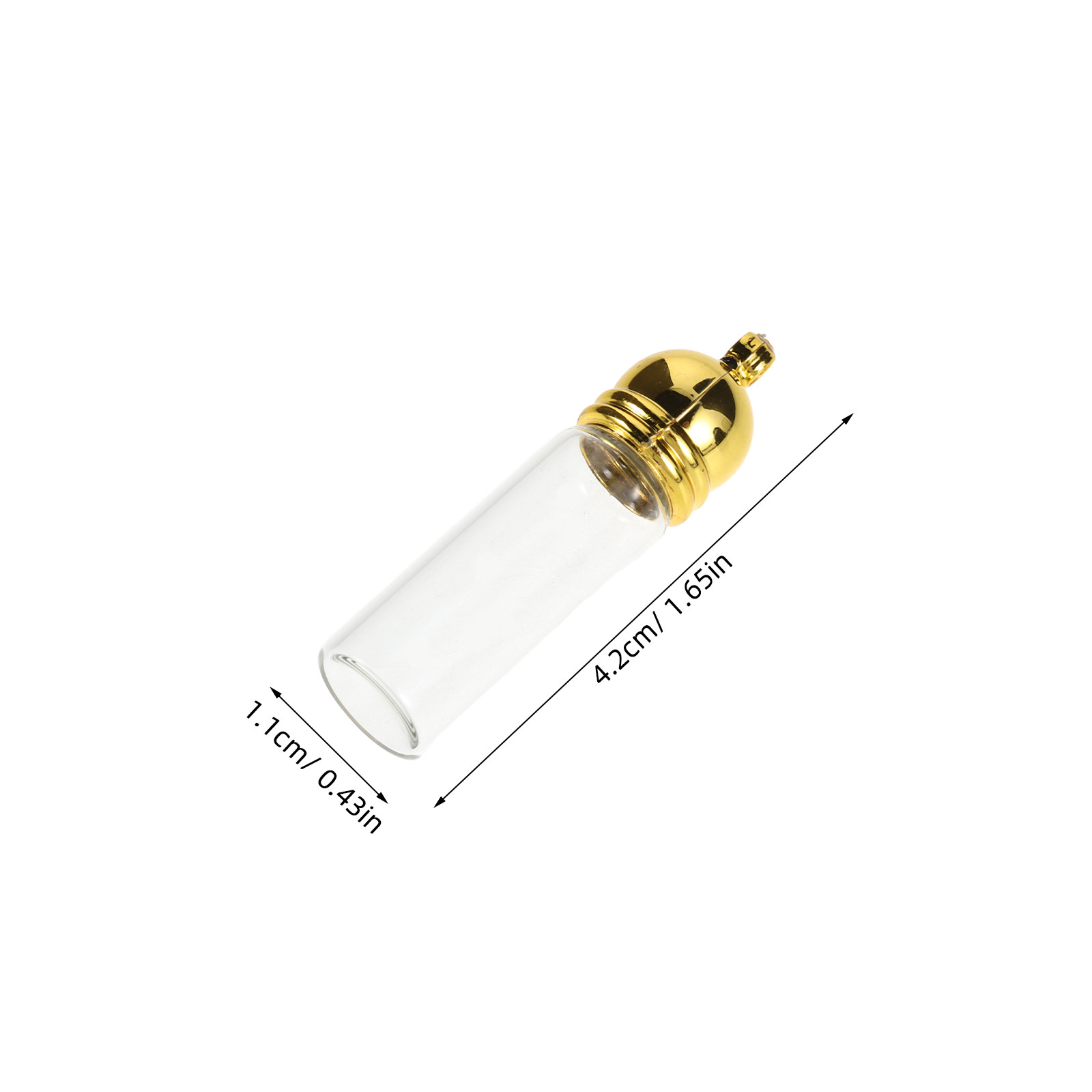 12 قطعة من قلادات الزجاجات الص - مراجعة Perfume Refill Bottle وسعره