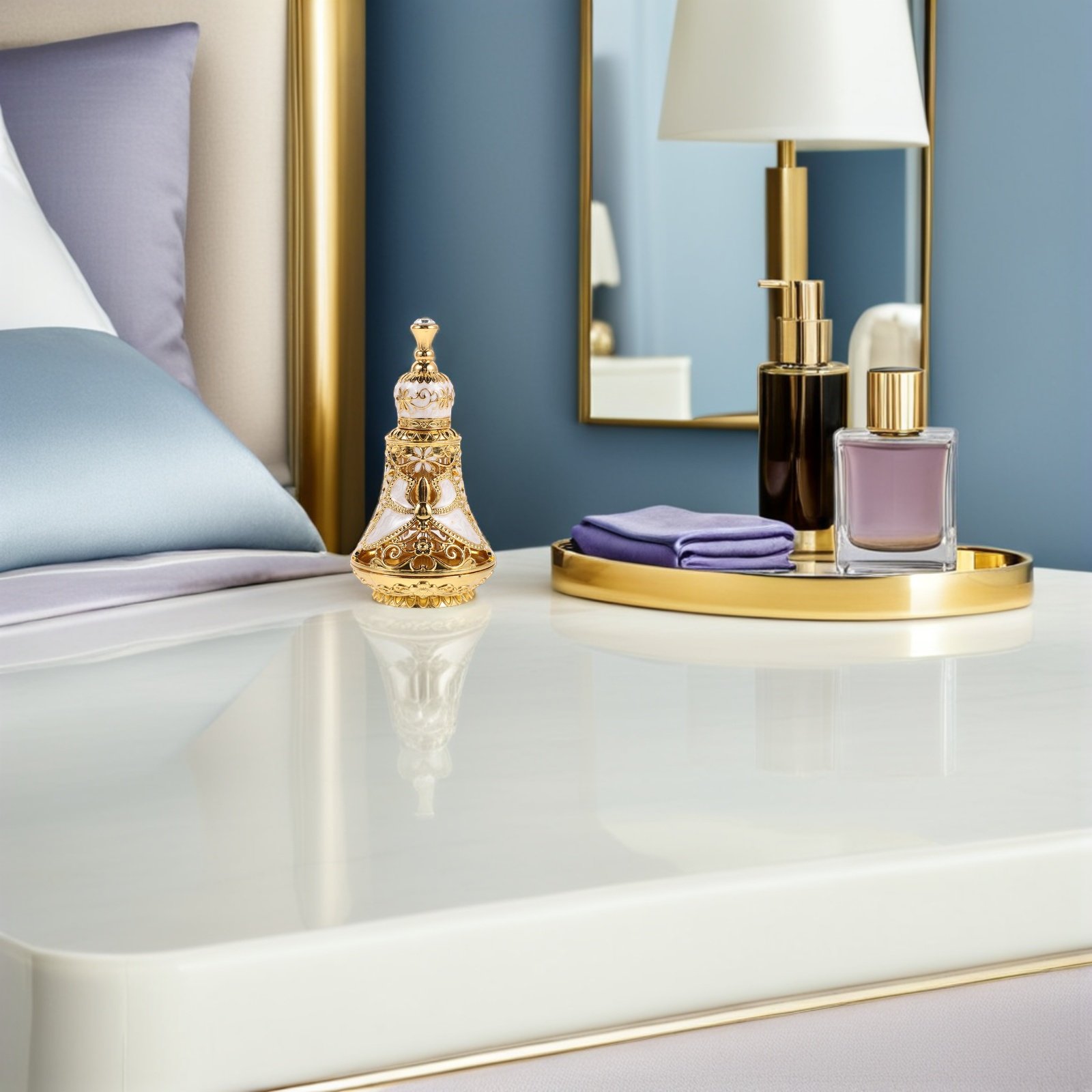 زجاجة عطر زجاجية عتيقة سعة 15  - مراجعة Perfume Refill Bottle وسعره